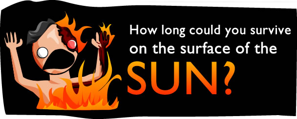 How long could you survive on the surface of the sun?