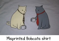bobcats misprint shirt
