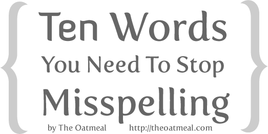 10 words you need to stop misspelling
