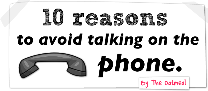 Why I avoid using the phone