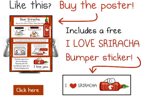 Sriracha Rooster Sauce Poster
