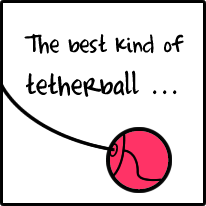 The best kind of tetherball ...